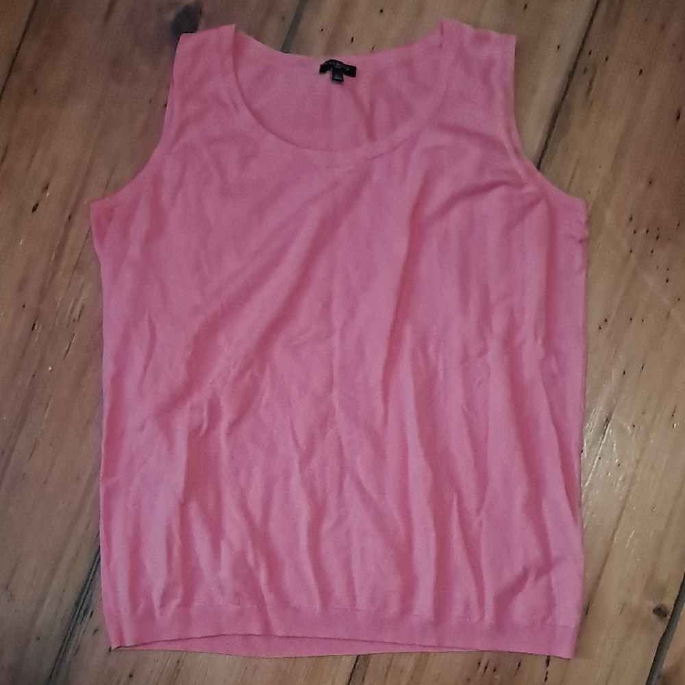 Pink Sleeveless Sweater Top
